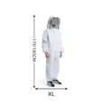 thumbnail image 1 of Full Body Beekeeping Clothes Professional Beekeepers Clothes Protection Beekeeping Suit Safty Veil Unisex Children Protective ,Lightweight & Ventilated, 1 of 6