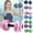 #032-Pink, variant on Water Weights for Pool Aquatic Dumbbells for Water Resistance Training High-Density EVA Foam Non-Slip Grip Ideal for Seniors Rehab Pool Fitness,Pink