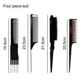 thumbnail image 2 of Juego de peine para peinar el cabello, peine de cola de rata, peine de cola de aguja, peine tentador, cepillo tentador, cepillo para el cabello esponjoso, 2 of 5