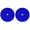 2x Blue, variant on Round Reflector Class A 3-3/16" with Center Mounting Hole for Trucks Boats Suv's