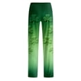 thumbnail image 5 of Fgvctg Womens Pajama Pants St. Patrick's Day Comfy Sleepwear Wide Leg Pajama Shamrock Clover Graphic High Waisted Pjs Pants Plus Size Spring Drawstring Lounge Pants with Pockets Fluorescent Green S, 5 of 6