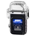 thumbnail image 3 of openpig USB Rechargeable Electric Lighter, Windproof Plasma Lighters, Waterproof Flameless Lighter with Flashlight for Hiking, Camping Gear, Survival, G, 3 of 6