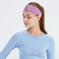 thumbnail image 3 of Cheers Sport Headband Elastic Band Colorful Striped Pattern Sweat-Absorbent Breathable Running Fitness Headband, 3 of 7