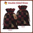 thumbnail image 4 of Color Matching Linen Bundle Mouth Gift Bag Can Be Used For Daily Small Items Darkvoilet Houndstooth Checkered_3 Medium, 4 of 8
