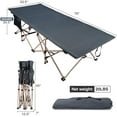 thumbnail image 6 of REDCAMP Oversized Folding Camping Cot for Adults 600lbs, Large Heavy Duty Extra Wide Sleeping Cot Bed Portable with Carry Bag, Gray, 6 of 7