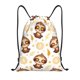 thumbnail image 1 of Fotbe Sloth Yoga Bolsa Mochila con Cordón Estampada, Bolsa de Gimnasio Deportiva, Bolsa Cinch, Bolsa con Cordón para Hombres y Mujeres-Small, 1 of 6