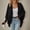 Black, variant on Delayuji Women's Cardigan Sweaters Oversized Chunky Knit Wrap Batwing Open Front Cardigan Outerwear Coat Spring Fall