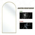 thumbnail image 4 of BEAUTYPEAK 76"x34.1" Arch Full Length Mirror Oversized Floor Mirrors for Standing Leaning, Gold, 4 of 7