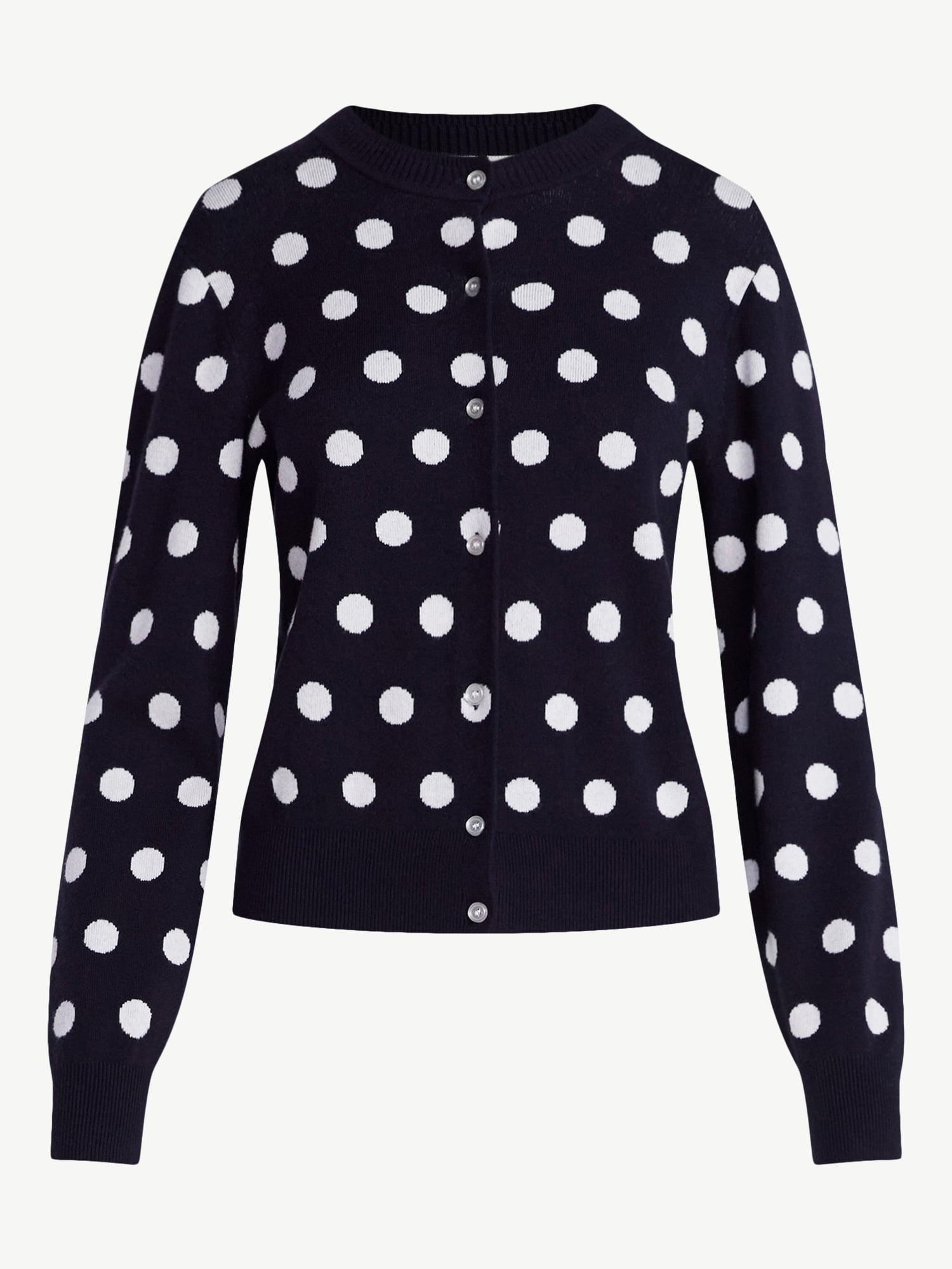 Free Assembly Women's and Women's Plus Solid, Stripe, & Print Classic Cozy Yarn Cardigan Sweater, Lightweight, Sizes XS-4X
