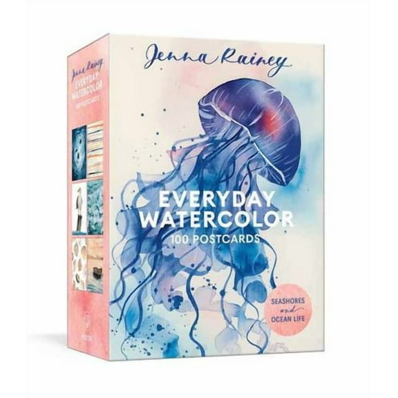 Everyday Watercolor 100 Postcards: Seashores and Ocean Life