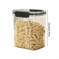 thumbnail image 3 of Cqxid Food Storage Under $10 Food Storage Containers Transparent Air Tight House Kitchen Pantry Organization And Storage Jar Nut Candy Rectangular Transparent Buckle Dry Storage Jar 1pc, 3 of 4