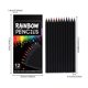 thumbnail image 3 of Juego de lápices de colores 12PC, efectos multicolores, preafilados, detalles para fiestas, materiales de arte para niños y adolescentes, dibujo duradero y suave, uso en clase, 12pc, 3 of 9