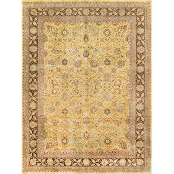 Pasargad Home 024444 Baku Collection Hand-Knotted Lamb's Wool Area Rug- 8 ft. 10 in.  X 11 ft. 10 in.