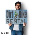 thumbnail image 4 of Dirt Bike Rental Vinyl Decal 2 Pack of 12 Inch x 16 Inch Weatherproof Heavy-Duty Adhesive Backing | Outdoor Adventures, Eco-Friendly Travel, Easy Access | Made in USA, 4 of 6