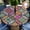 Brown, variant on Outdoor Tablecloth with Umbrella Hole and Zipper Waterproof Round Patio Table Cover Wipeable Round Outdoor Tablecloth for Outside, Picnic, Garden Fits to 45"-52" Patio Tables