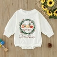 thumbnail image 2 of JLMSPLWG Newborn First Christmas Outfit Girl My First Christmas Baby Girl Outfit Boy Clothes 12-14 Girls Clothes Girl Clothes 5t Knit Baby Outfit, White 12-18 Months, 2 of 4