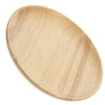 thumbnail image 1 of PENIKOKO Round Serving Tray Dessert Salad Plate Brown Natural Wood for Kitchen Use 1Set, 1 of 6