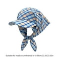 thumbnail image 3 of Kerchief Baseball Hat Plaids Wide Brimmed Hat Outdoor Women Men Sport Hat Unisex Wear Exercise Sun Hat Workout, 3 of 8