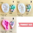 thumbnail image 3 of Flower Silicone Molds Silicone Soap Molds for Epoxy Resin Handmade Soap Chocolate Cake Candy Fondant Molds, 3 of 8