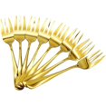 thumbnail image 1 of Tenedores de mesa YONGSHENG de acero inoxidable 8 piezas Dorado para postres de frutas, 1 of 5