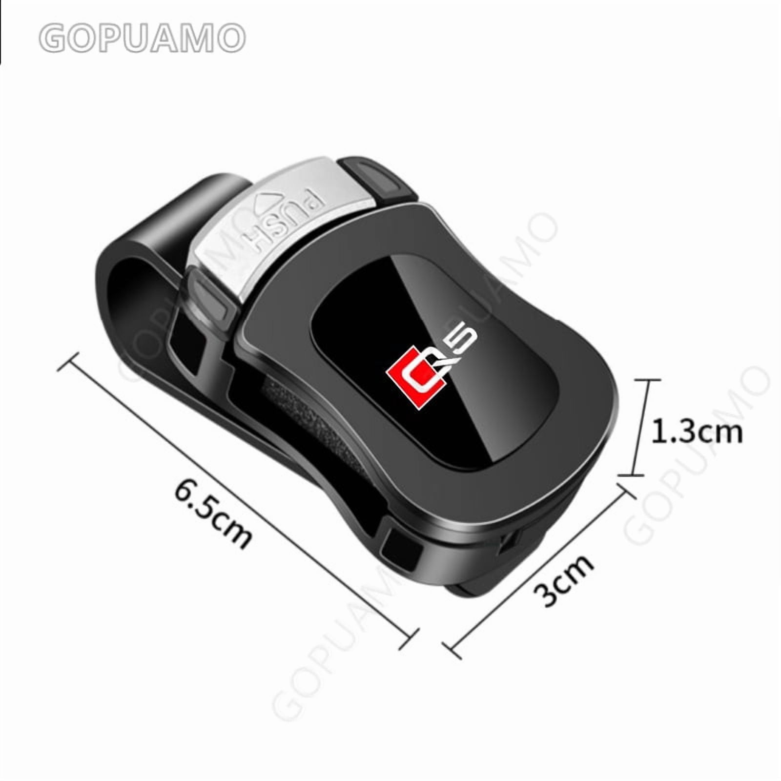 Car Glasses Holder Clip For Audi Q5 Press type sunglasses clip and ticket sunshade ABS Eyeglasses holder