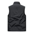 thumbnail image 4 of DeHolifer Men's Tops Sleeveless Lightweight Quick Dry Leisure Vest with Multi Pockets Fishing Vest Black 5XL, 4 of 7