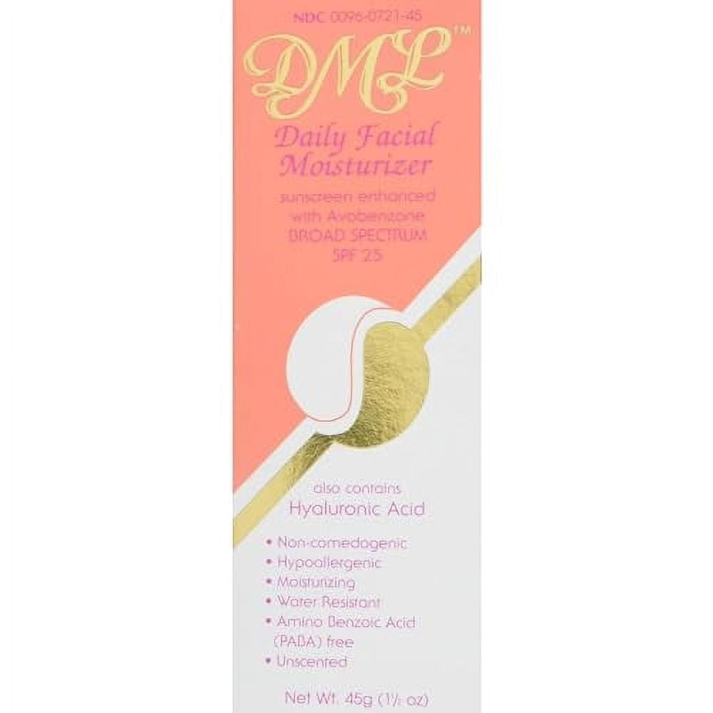 DML Facial Moisturizer SPF 25 1.50 oz (Pack of 2)