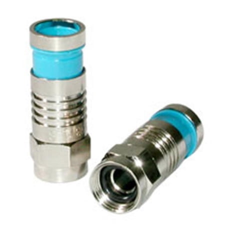 UPC: 0757120410751 | C2G Compression F Conn O-ring Rg6 Quad 10pk (41075)