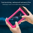 thumbnail image 4 of Blasgw Universal Phone Pouch IPX8 Phone Case For Beach Underwater Cellphone Dry Bag With Lanyard Fits All Phones Up To 7.2IN Pink, 4 of 6
