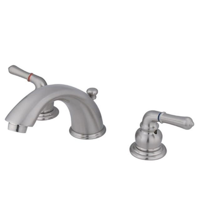 Kingston Brass GKB968 Water Saving Magellan Widespread Lavatory Faucet, Satin Nickel