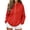 6# Red, variant on Summer Sweatshirts For Women No Hood Lightweight Crewneck Shirt Long Sleeve Pullover Casual Hoodless Hoodie Blue M
