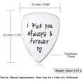thumbnail image 5 of Steel Carved Guitar Pick I Pick You Accessories Acoustic Pick Electric L5n6 Guitar Bass Guitar Smooth Ukulele, 5 of 7