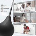 thumbnail image 3 of 220ml Black Enema Bulb Kit Clean Anal Douche with Nozzle for Unisex Men Women Colon Cleaning, 3 of 5