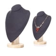 thumbnail image 3 of Soporte de exhibición de joyería Base de collares busto cadena gargantilla titular MANIQUÍ para MUJER decoración para hogar Negro L Salvador organizador de soporte de joyería, 3 of 10