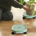 thumbnail image 3 of Dadiaei Plant Caddy with Universal Wheels, Round Movable Planter Dolly Trolley Tray Pallet for Indoor & Outdoor Use, Heavy Duty Plant Pot Mover with 360° Swivel Casters, Ideal for Flower Stands, 3 of 5