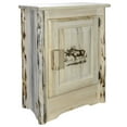 thumbnail image 3 of Montana Collection Accent Cabinet w/ Laser Engraved Moose Design, Right Hinged, Clear Lacquer Finish, 3 of 10