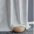 thumbnail image 6 of THD Sophia Taupe Damask Grommet Blackout Sliding Glass Door Curtain, 100 x 84 in, 6 of 30