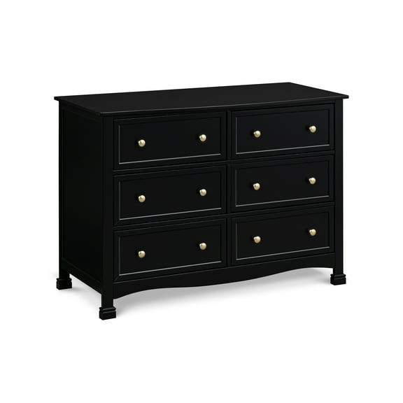 DaVinci Kalani 6-Drawer Double Wide Dresser, Ebony