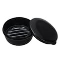 thumbnail image 3 of Uxcell Travel Soap Container 2 Pack Round Soap Holder Travel Case Box Black, 3 of 5