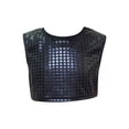 thumbnail image 3 of Bixock Summer Tops,Toddler Basic Short Sleeve Tee,Kids Polka Shiny Metallic Short Sleeve Tops for Girls Crew Neck Crop Top Party Performance Holiday Tops, 3 of 5