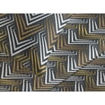 thumbnail image 3 of Ambesonne Geometric Quilted Coverlet 2 Pcs, Retro Motif of Lines Art, Twin Size, Dark Mustard Grey, 3 of 4