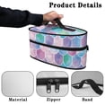 thumbnail image 5 of HELLHERO Protective Case Ironing Machine Storage Bag Mermaid Scale Art Handle Lightweight Lightweight Travel Iron Organizer, Case Only, 5 of 6