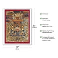thumbnail image 2 of Yama Lord of Death and Justice - Buddhist Deity - Vintage Tibetan Thangka Buddhist Painting - Tibet, 18th Century - Fine Art Matte Paper Print (Unframed) 11x14in, 2 of 4