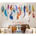 thumbnail image 5 of Wall Stickers Classic Creative Feather Wall Sticker Art Decal Mural,Brown Home Wall Stickers, 5 of 6