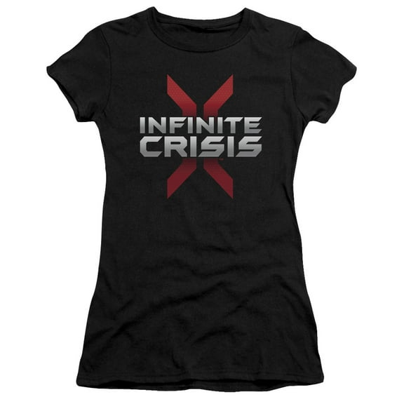 Infinite Crisis - Logo - Juniors Teen Girls Cap Sleeve Shirt - Large