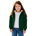 thumbnail image 6 of KAUOD Girls Fleece Lined Hoodies Winter Padded Warm Zip up Fuzzy Jackets with Pockets Kids Plain Long Sleeve Outwear, 6 of 8