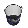thumbnail image 3 of PHELIKA Galaxy Rainbow Unicorn 01 Laundry Basket 65L Large Foldable Round For Dirty Clothes Toy Storage, 3 of 6