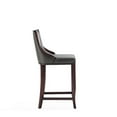 thumbnail image 4 of Manhattan Comfort Emperor 27" Faux Leather Counter Stool in Pebble, 4 of 11