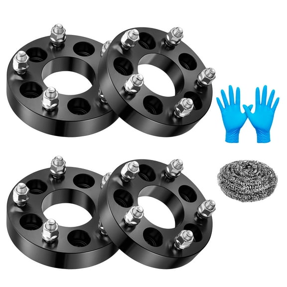 SPEEDWOW 5x114.3 or 5x127(5x4.5 or 5x5) Wheel Spacers 1.25 inch Compatible with Jeep,Compatible with Ford, 71.5mm Center Bore & 5 Lug Forged Wheel Adapters 1/2x20 for Explorer Town Car, 4PCS