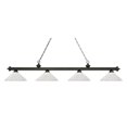 thumbnail image 1 of Z-Lite 200-4GB-AWL14 Riviera - Four Light Billiard, Glass Options: Angle White Linen Glass, 1 of 1